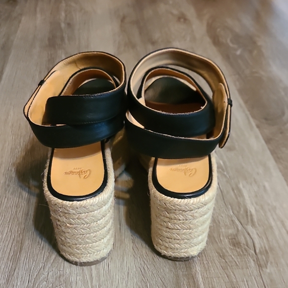 Castaner Black and Tan Espadrille Platform Sandals - Picture 5 of 5